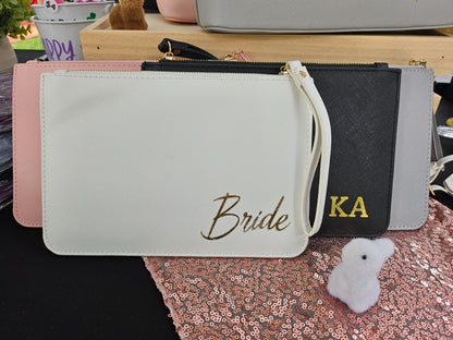Personalised Clutch with Wristlet - Katico