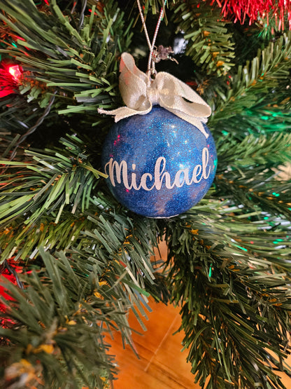 Personalised Christmas Ornament - Handmade Bauble - Katico