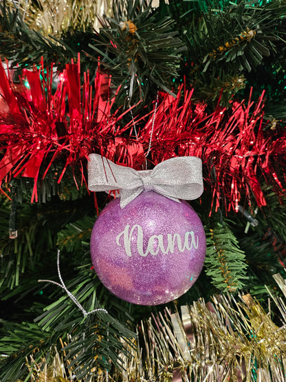 Personalised Christmas Ornament - Handmade Bauble - Katico