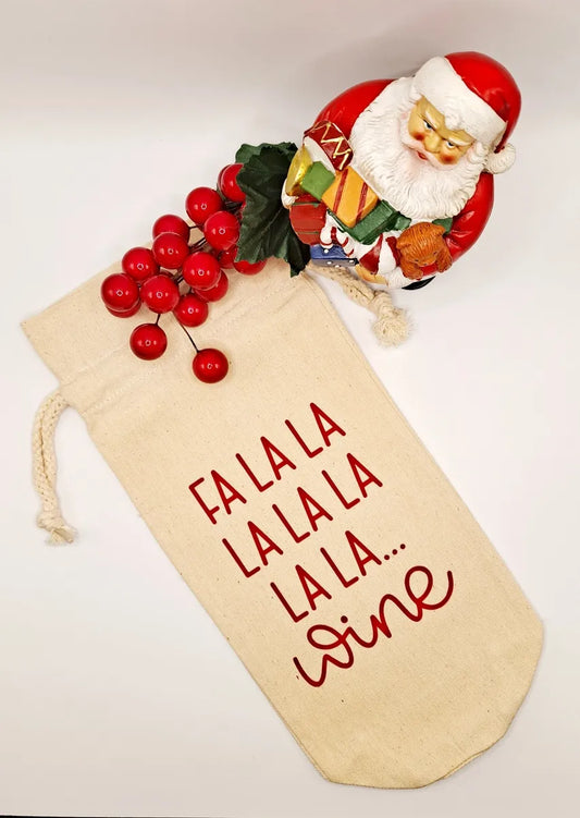 Christmas Wine Bag - Wine Gift Bag - Katico