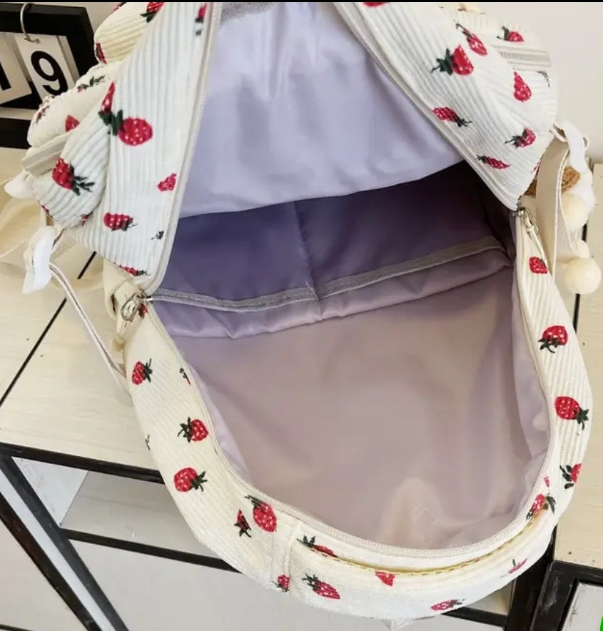 Strawberries Backpack - Katico