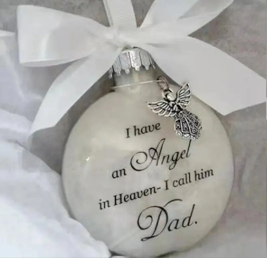 Sympathy Ornament for Dad - Katico