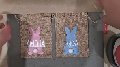 Personalised Easter bunny gift bag
